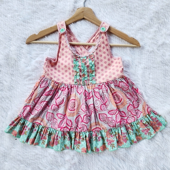 Matilda Jane Girls Happy & Free Ticket Window Tunic Top - Picture 1 of 5